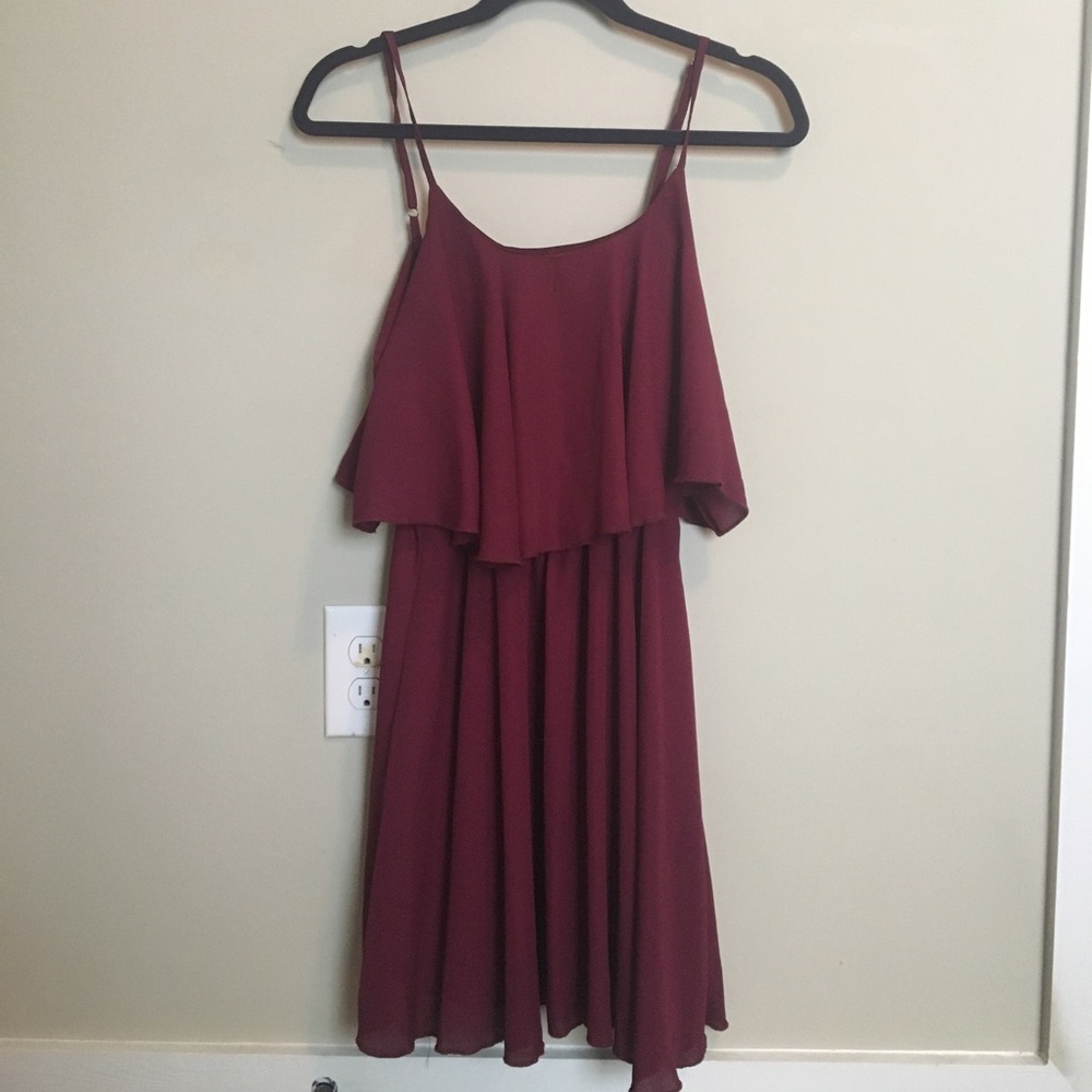 Flowy Maroon Dress
